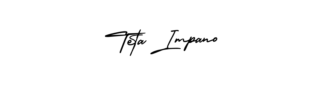 if you are searching for the best signature style for your name Teta Impano. so please give up your signature search. here we have designed multiple signature styles  using AmerikaSignatureDemo-Regular. Teta Impano signature style 3 images and pictures png