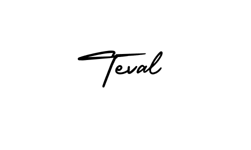 Create a beautiful signature design for name Teval. With this signature (AmerikaSignatureDemo-Regular) fonts, you can make a handwritten signature for free. Teval signature style 3 images and pictures png