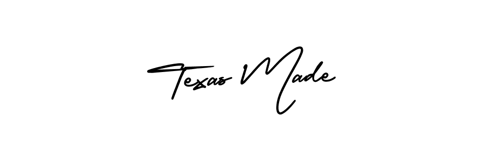 It looks lik you need a new signature style for name Texas Made. Design unique handwritten (AmerikaSignatureDemo-Regular) signature with our free signature maker in just a few clicks. Texas Made signature style 3 images and pictures png