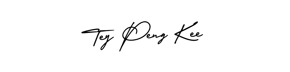 Design your own signature with our free online signature maker. With this signature software, you can create a handwritten (AmerikaSignatureDemo-Regular) signature for name Tey Peng Kee. Tey Peng Kee signature style 3 images and pictures png