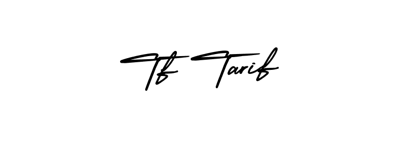 Design your own signature with our free online signature maker. With this signature software, you can create a handwritten (AmerikaSignatureDemo-Regular) signature for name Tf Tarif. Tf Tarif signature style 3 images and pictures png