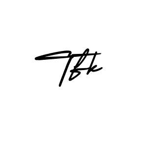 Create a beautiful signature design for name Tfk. With this signature (AmerikaSignatureDemo-Regular) fonts, you can make a handwritten signature for free. Tfk signature style 3 images and pictures png