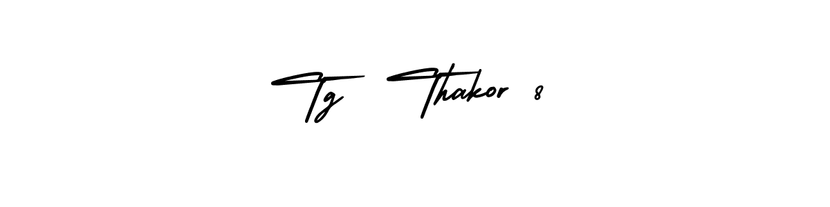 if you are searching for the best signature style for your name Tg  Thakor 8. so please give up your signature search. here we have designed multiple signature styles  using AmerikaSignatureDemo-Regular. Tg  Thakor 8 signature style 3 images and pictures png