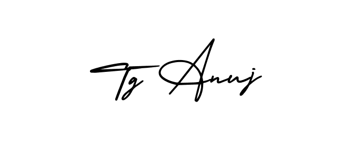 AmerikaSignatureDemo-Regular is a professional signature style that is perfect for those who want to add a touch of class to their signature. It is also a great choice for those who want to make their signature more unique. Get Tg Anuj name to fancy signature for free. Tg Anuj signature style 3 images and pictures png