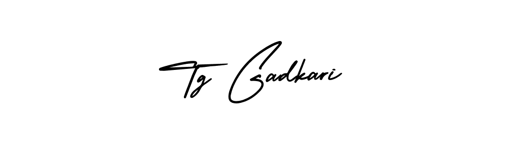 The best way (AmerikaSignatureDemo-Regular) to make a short signature is to pick only two or three words in your name. The name Tg Gadkari include a total of six letters. For converting this name. Tg Gadkari signature style 3 images and pictures png
