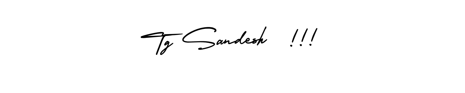 Use a signature maker to create a handwritten signature online. With this signature software, you can design (AmerikaSignatureDemo-Regular) your own signature for name Tg Sandesh  !!!. Tg Sandesh  !!! signature style 3 images and pictures png