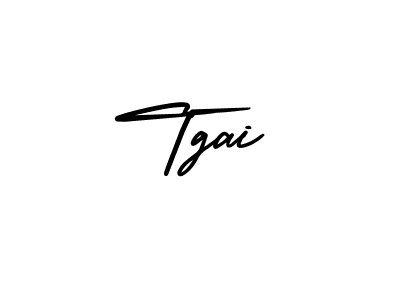 You should practise on your own different ways (AmerikaSignatureDemo-Regular) to write your name (Tgai) in signature. don't let someone else do it for you. Tgai signature style 3 images and pictures png