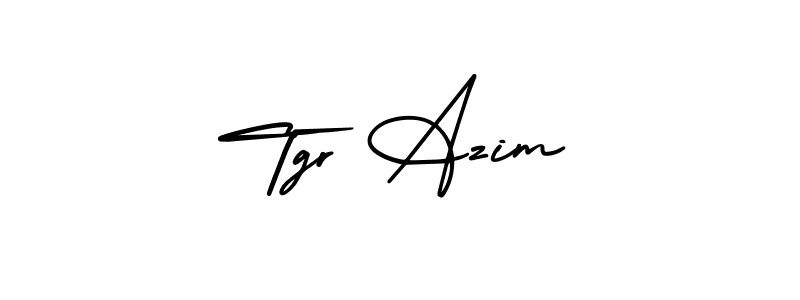 Design your own signature with our free online signature maker. With this signature software, you can create a handwritten (AmerikaSignatureDemo-Regular) signature for name Tgr Azim. Tgr Azim signature style 3 images and pictures png