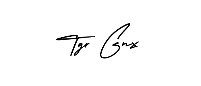 Tgr Gnx stylish signature style. Best Handwritten Sign (AmerikaSignatureDemo-Regular) for my name. Handwritten Signature Collection Ideas for my name Tgr Gnx. Tgr Gnx signature style 3 images and pictures png