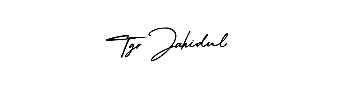 This is the best signature style for the Tgr Jahidul name. Also you like these signature font (AmerikaSignatureDemo-Regular). Mix name signature. Tgr Jahidul signature style 3 images and pictures png