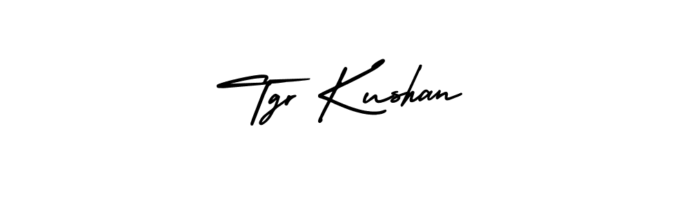 Tgr Kushan stylish signature style. Best Handwritten Sign (AmerikaSignatureDemo-Regular) for my name. Handwritten Signature Collection Ideas for my name Tgr Kushan. Tgr Kushan signature style 3 images and pictures png