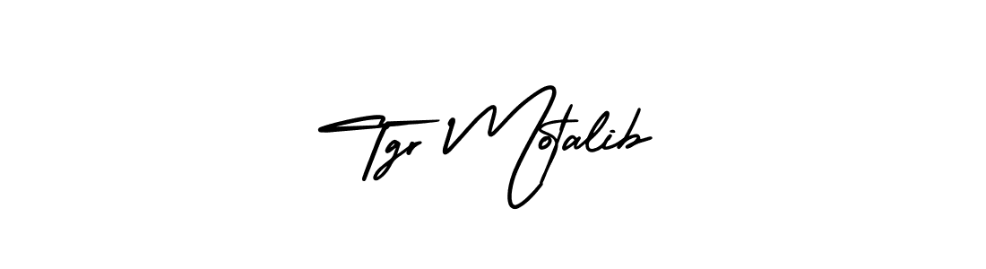 Design your own signature with our free online signature maker. With this signature software, you can create a handwritten (AmerikaSignatureDemo-Regular) signature for name Tgr Motalib. Tgr Motalib signature style 3 images and pictures png