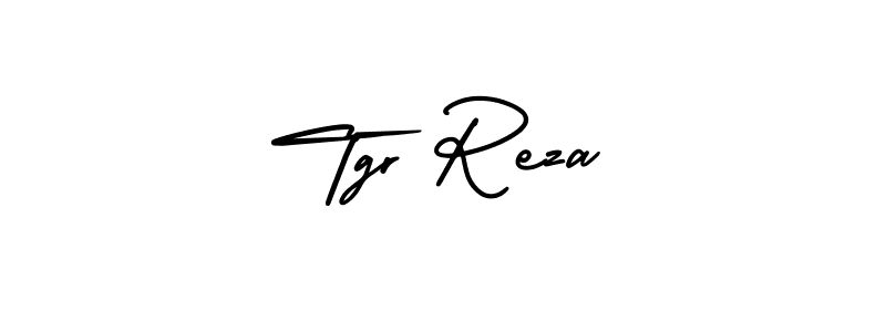 Make a beautiful signature design for name Tgr Reza. With this signature (AmerikaSignatureDemo-Regular) style, you can create a handwritten signature for free. Tgr Reza signature style 3 images and pictures png