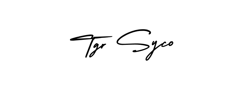 Use a signature maker to create a handwritten signature online. With this signature software, you can design (AmerikaSignatureDemo-Regular) your own signature for name Tgr Syco. Tgr Syco signature style 3 images and pictures png