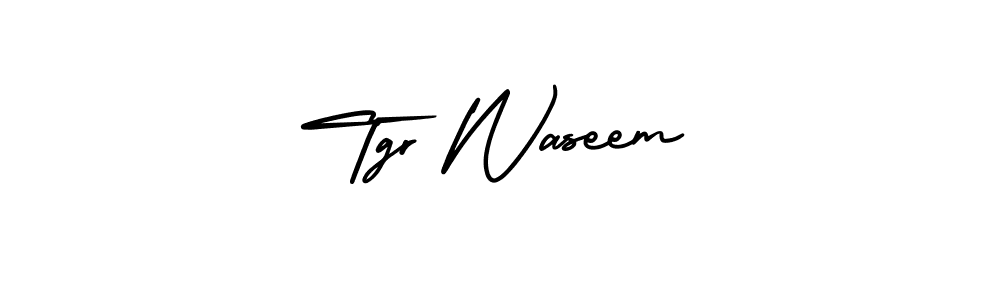 Tgr Waseem stylish signature style. Best Handwritten Sign (AmerikaSignatureDemo-Regular) for my name. Handwritten Signature Collection Ideas for my name Tgr Waseem. Tgr Waseem signature style 3 images and pictures png