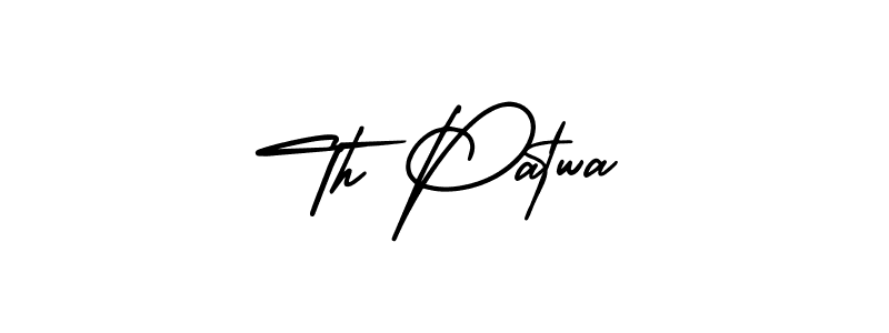 Design your own signature with our free online signature maker. With this signature software, you can create a handwritten (AmerikaSignatureDemo-Regular) signature for name Th Patwa. Th Patwa signature style 3 images and pictures png