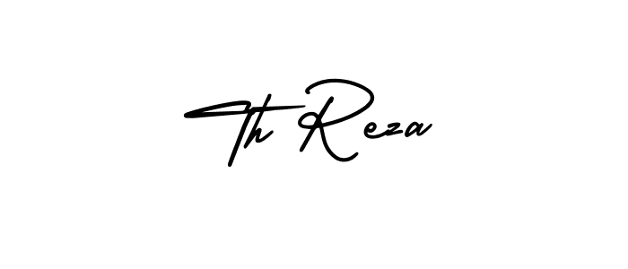 Also we have Th Reza name is the best signature style. Create professional handwritten signature collection using AmerikaSignatureDemo-Regular autograph style. Th Reza signature style 3 images and pictures png