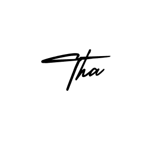 The best way (AmerikaSignatureDemo-Regular) to make a short signature is to pick only two or three words in your name. The name Tha include a total of six letters. For converting this name. Tha signature style 3 images and pictures png