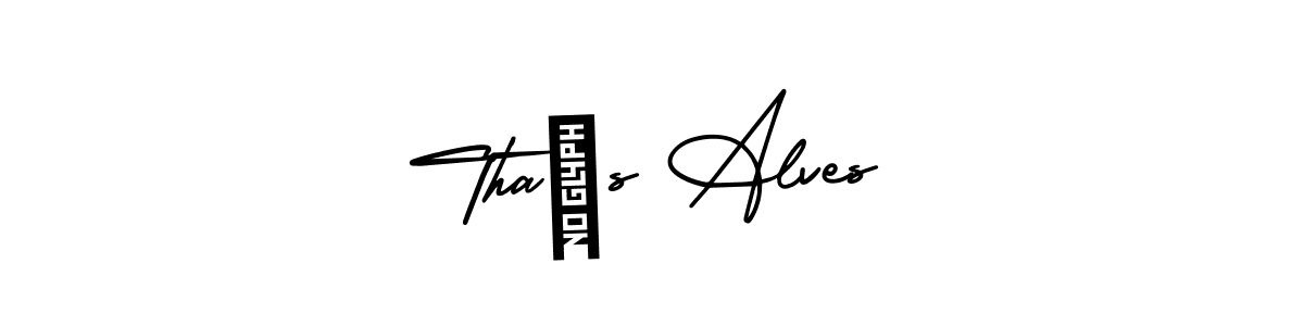 Here are the top 10 professional signature styles for the name Thaís Alves. These are the best autograph styles you can use for your name. Thaís Alves signature style 3 images and pictures png