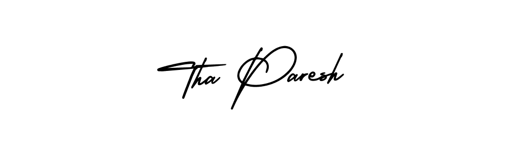 This is the best signature style for the Tha Paresh name. Also you like these signature font (AmerikaSignatureDemo-Regular). Mix name signature. Tha Paresh signature style 3 images and pictures png