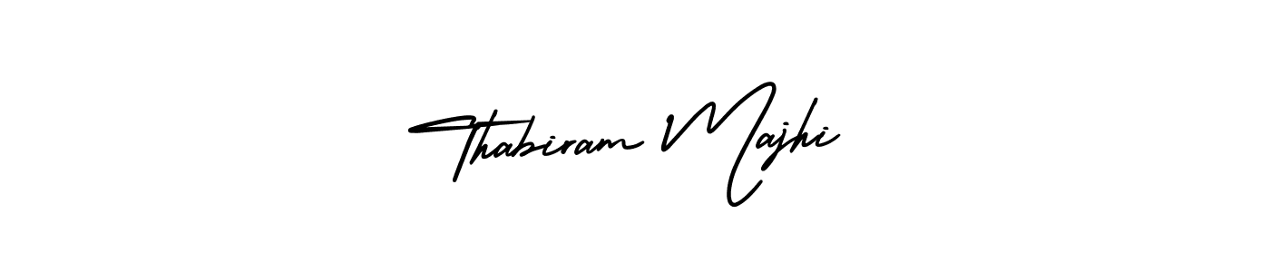 Use a signature maker to create a handwritten signature online. With this signature software, you can design (AmerikaSignatureDemo-Regular) your own signature for name Thabiram Majhi. Thabiram Majhi signature style 3 images and pictures png