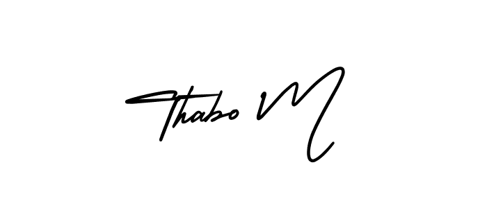 if you are searching for the best signature style for your name Thabo M. so please give up your signature search. here we have designed multiple signature styles  using AmerikaSignatureDemo-Regular. Thabo M signature style 3 images and pictures png