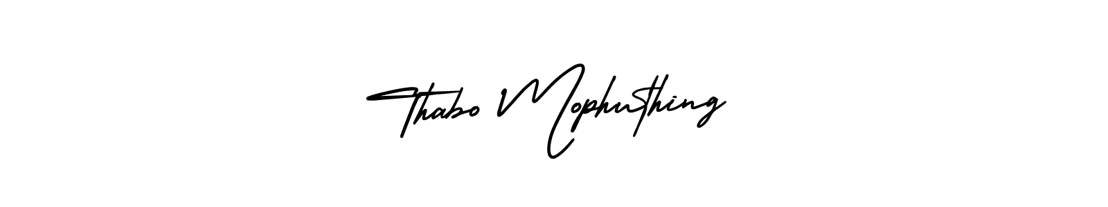 Create a beautiful signature design for name Thabo Mophuthing. With this signature (AmerikaSignatureDemo-Regular) fonts, you can make a handwritten signature for free. Thabo Mophuthing signature style 3 images and pictures png