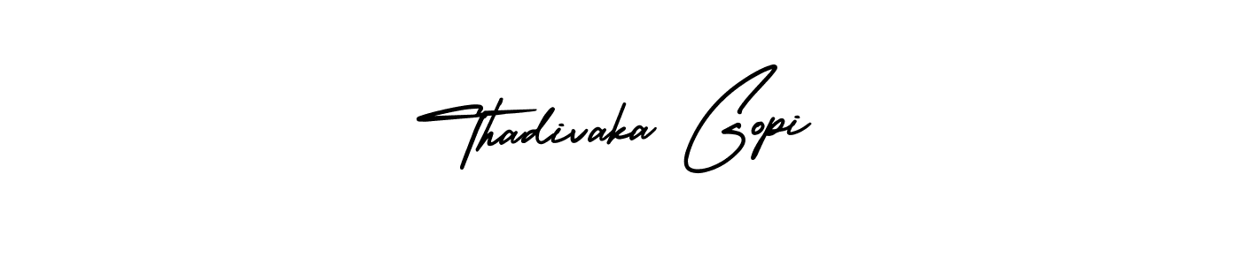 Make a beautiful signature design for name Thadivaka Gopi. With this signature (AmerikaSignatureDemo-Regular) style, you can create a handwritten signature for free. Thadivaka Gopi signature style 3 images and pictures png