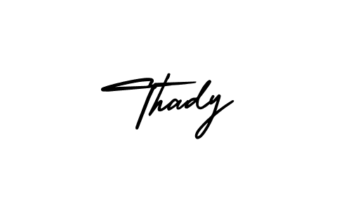 Make a beautiful signature design for name Thady. Use this online signature maker to create a handwritten signature for free. Thady signature style 3 images and pictures png