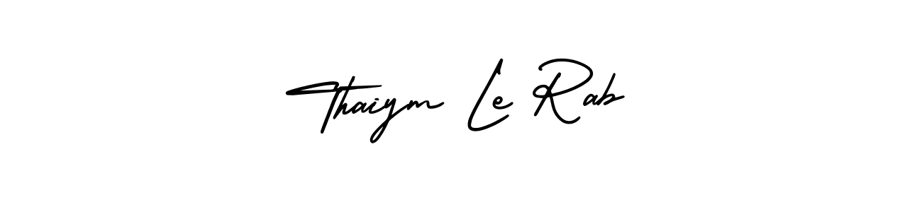 Thaiym Le Rab stylish signature style. Best Handwritten Sign (AmerikaSignatureDemo-Regular) for my name. Handwritten Signature Collection Ideas for my name Thaiym Le Rab. Thaiym Le Rab signature style 3 images and pictures png