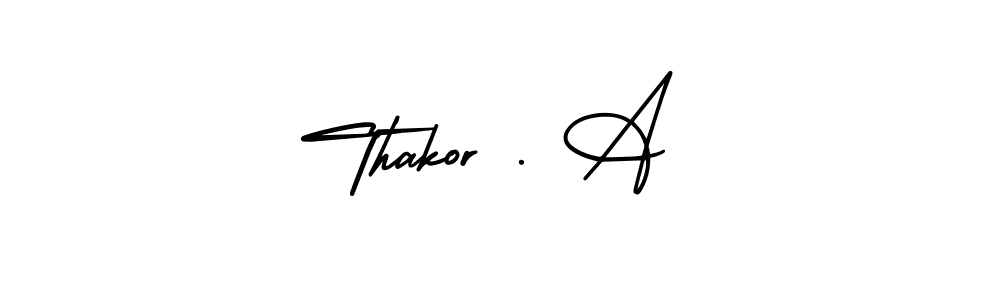 Create a beautiful signature design for name Thakor . A. With this signature (AmerikaSignatureDemo-Regular) fonts, you can make a handwritten signature for free. Thakor . A signature style 3 images and pictures png