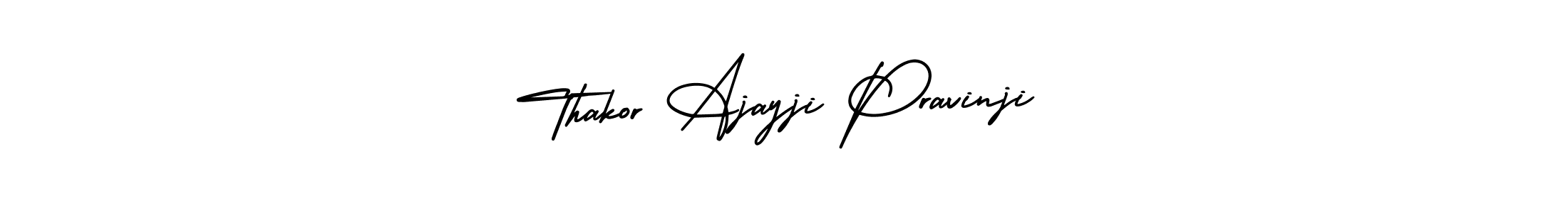 You can use this online signature creator to create a handwritten signature for the name Thakor Ajayji Pravinji. This is the best online autograph maker. Thakor Ajayji Pravinji signature style 3 images and pictures png