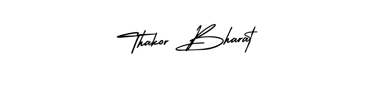 Design your own signature with our free online signature maker. With this signature software, you can create a handwritten (AmerikaSignatureDemo-Regular) signature for name Thakor Bharat. Thakor Bharat signature style 3 images and pictures png