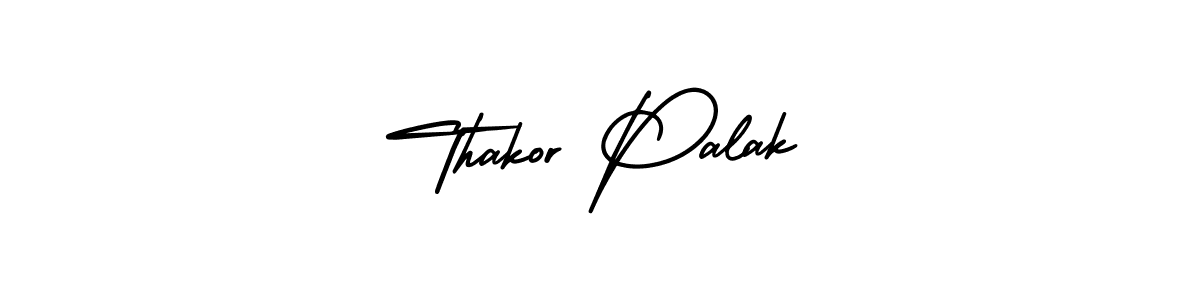 Make a beautiful signature design for name Thakor Palak. With this signature (AmerikaSignatureDemo-Regular) style, you can create a handwritten signature for free. Thakor Palak signature style 3 images and pictures png