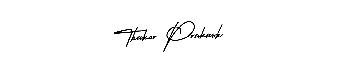 Create a beautiful signature design for name Thakor Prakash. With this signature (AmerikaSignatureDemo-Regular) fonts, you can make a handwritten signature for free. Thakor Prakash signature style 3 images and pictures png