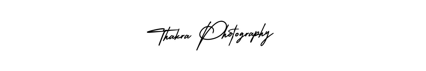 How to make Thakra Photography name signature. Use AmerikaSignatureDemo-Regular style for creating short signs online. This is the latest handwritten sign. Thakra Photography signature style 3 images and pictures png