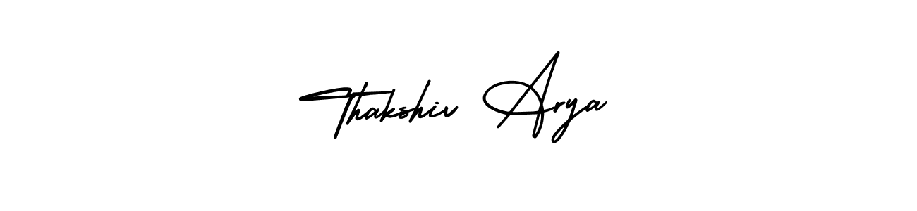 This is the best signature style for the Thakshiv Arya name. Also you like these signature font (AmerikaSignatureDemo-Regular). Mix name signature. Thakshiv Arya signature style 3 images and pictures png