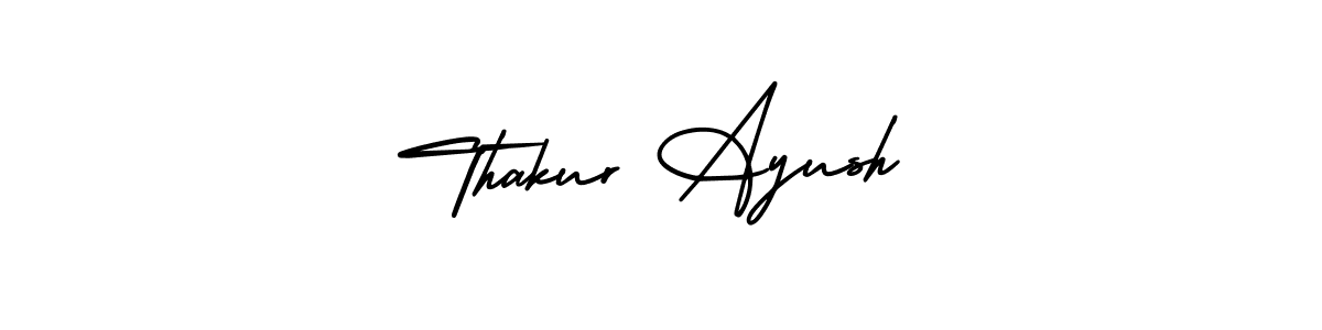 AmerikaSignatureDemo-Regular is a professional signature style that is perfect for those who want to add a touch of class to their signature. It is also a great choice for those who want to make their signature more unique. Get Thakur Ayush name to fancy signature for free. Thakur Ayush signature style 3 images and pictures png