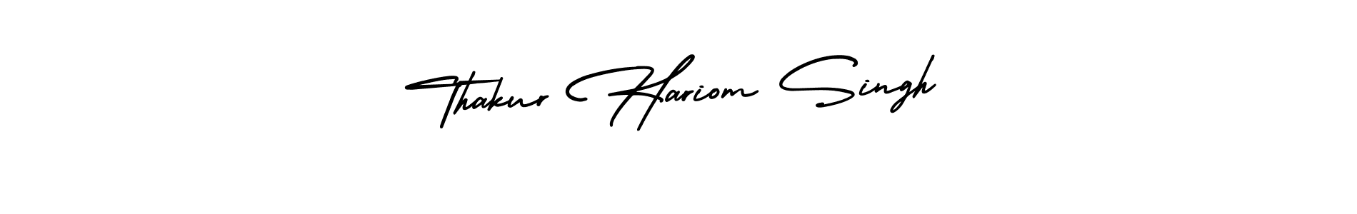 Similarly AmerikaSignatureDemo-Regular is the best handwritten signature design. Signature creator online .You can use it as an online autograph creator for name Thakur Hariom Singh. Thakur Hariom Singh signature style 3 images and pictures png