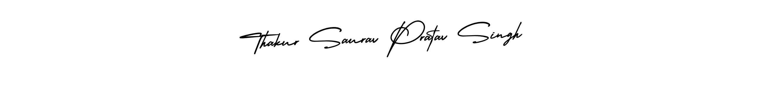 Create a beautiful signature design for name Thakur Saurav Pratav Singh. With this signature (AmerikaSignatureDemo-Regular) fonts, you can make a handwritten signature for free. Thakur Saurav Pratav Singh signature style 3 images and pictures png