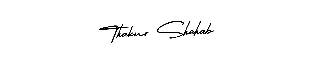 Thakur Shahab stylish signature style. Best Handwritten Sign (AmerikaSignatureDemo-Regular) for my name. Handwritten Signature Collection Ideas for my name Thakur Shahab. Thakur Shahab signature style 3 images and pictures png