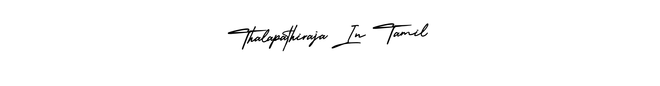 Design your own signature with our free online signature maker. With this signature software, you can create a handwritten (AmerikaSignatureDemo-Regular) signature for name Thalapathiraja In Tamil. Thalapathiraja In Tamil signature style 3 images and pictures png