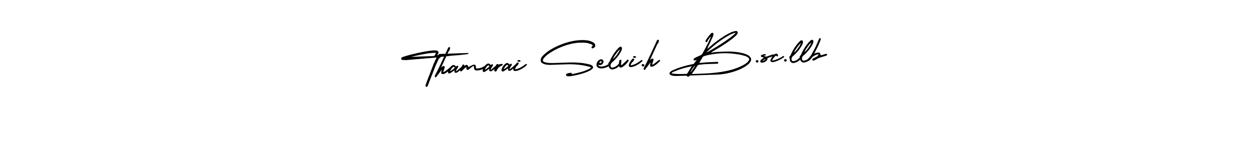 Make a beautiful signature design for name Thamarai Selvi.h B.sc.llb. With this signature (AmerikaSignatureDemo-Regular) style, you can create a handwritten signature for free. Thamarai Selvi.h B.sc.llb signature style 3 images and pictures png