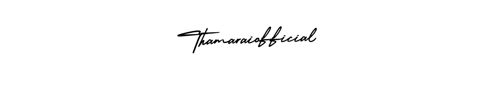 How to make Thamaraiofficial name signature. Use AmerikaSignatureDemo-Regular style for creating short signs online. This is the latest handwritten sign. Thamaraiofficial signature style 3 images and pictures png