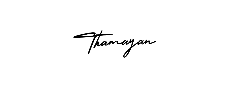 Also we have Thamayan name is the best signature style. Create professional handwritten signature collection using AmerikaSignatureDemo-Regular autograph style. Thamayan signature style 3 images and pictures png