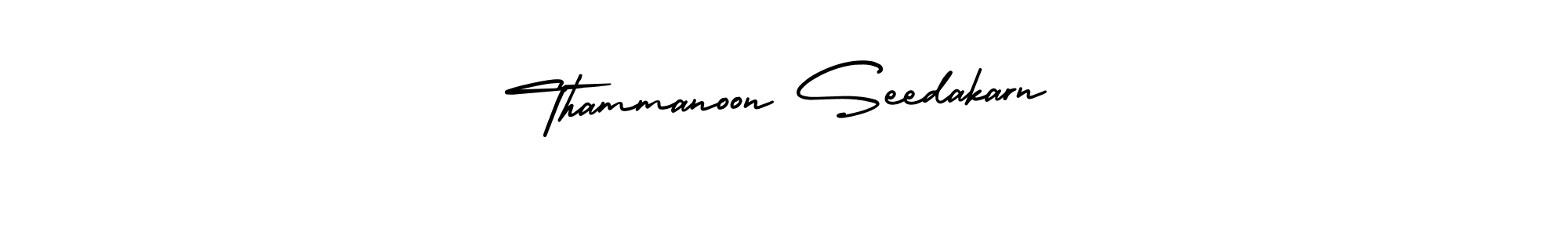 Design your own signature with our free online signature maker. With this signature software, you can create a handwritten (AmerikaSignatureDemo-Regular) signature for name Thammanoon Seedakarn. Thammanoon Seedakarn signature style 3 images and pictures png