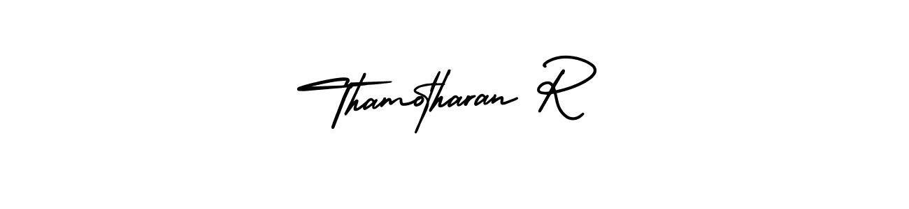 Thamotharan R stylish signature style. Best Handwritten Sign (AmerikaSignatureDemo-Regular) for my name. Handwritten Signature Collection Ideas for my name Thamotharan R. Thamotharan R signature style 3 images and pictures png