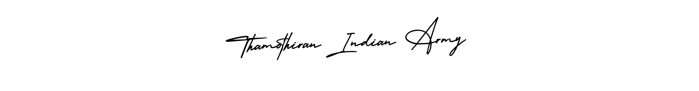 How to make Thamothiran Indian Army signature? AmerikaSignatureDemo-Regular is a professional autograph style. Create handwritten signature for Thamothiran Indian Army name. Thamothiran Indian Army signature style 3 images and pictures png