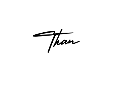 Use a signature maker to create a handwritten signature online. With this signature software, you can design (AmerikaSignatureDemo-Regular) your own signature for name Than. Than signature style 3 images and pictures png