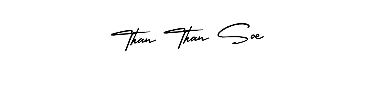 Create a beautiful signature design for name Than Than Soe. With this signature (AmerikaSignatureDemo-Regular) fonts, you can make a handwritten signature for free. Than Than Soe signature style 3 images and pictures png